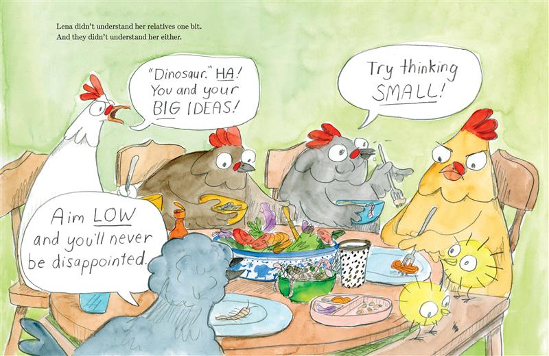 Lena the Chicken (But Really a Dinosaur!)