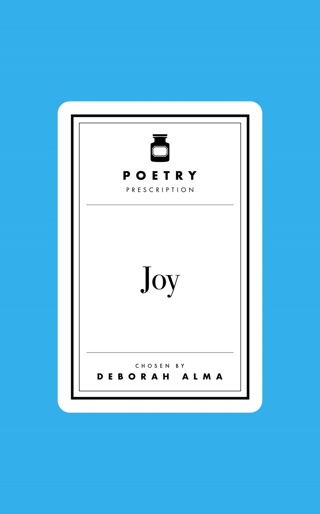 Poetry Prescription: Joy