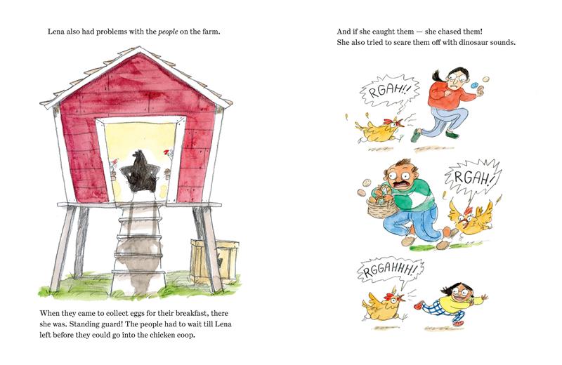 Lena the Chicken (But Really a Dinosaur!)