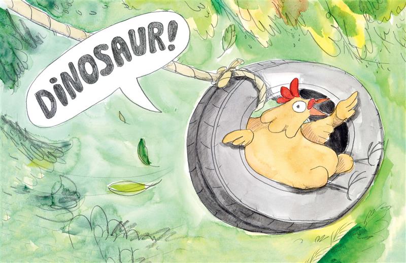 Lena the Chicken (But Really a Dinosaur!)