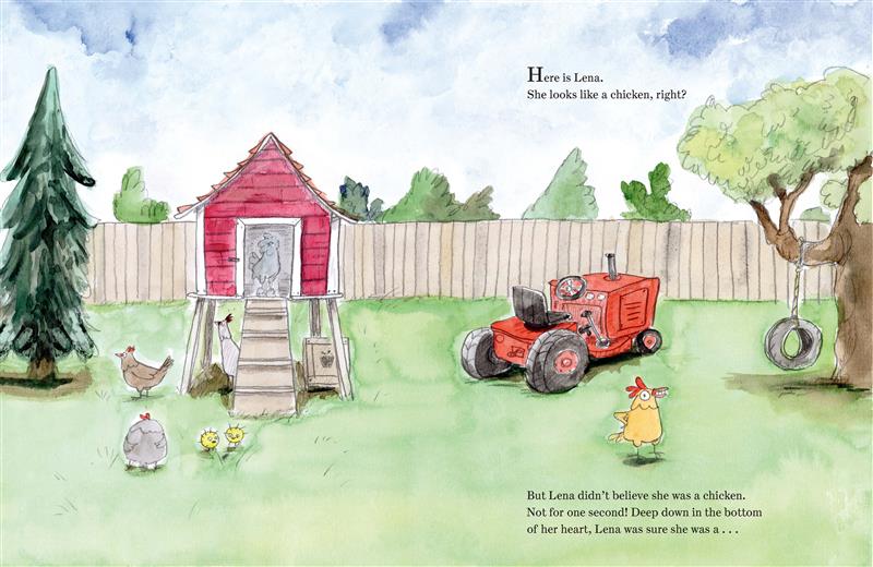 Lena the Chicken (But Really a Dinosaur!)